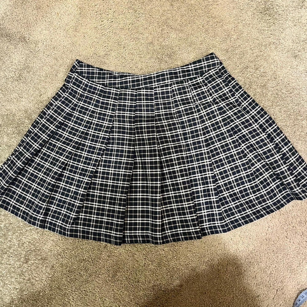 Blue Plaid Pleated Skirt! Cute skirt! 💙